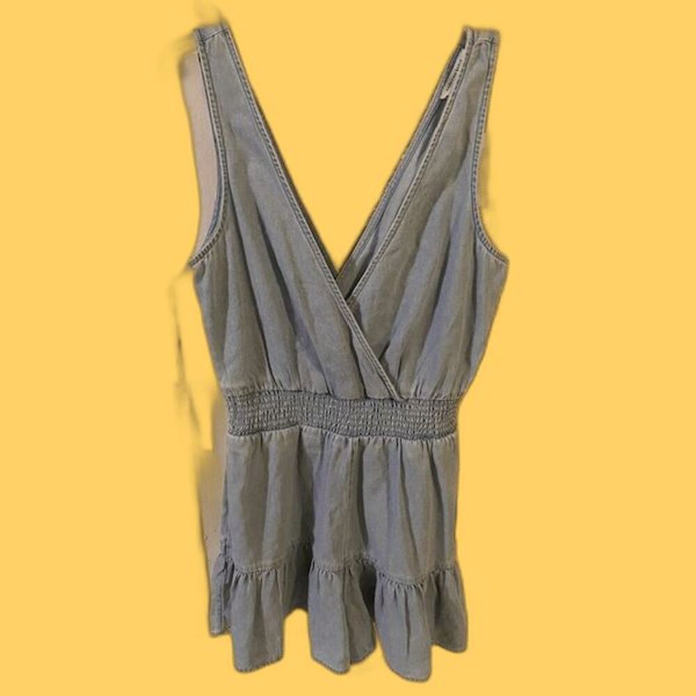 American Eagle jean Romper Small